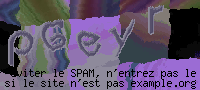 Image CAPTCHA pour prévenir l'utilisation abusive 
